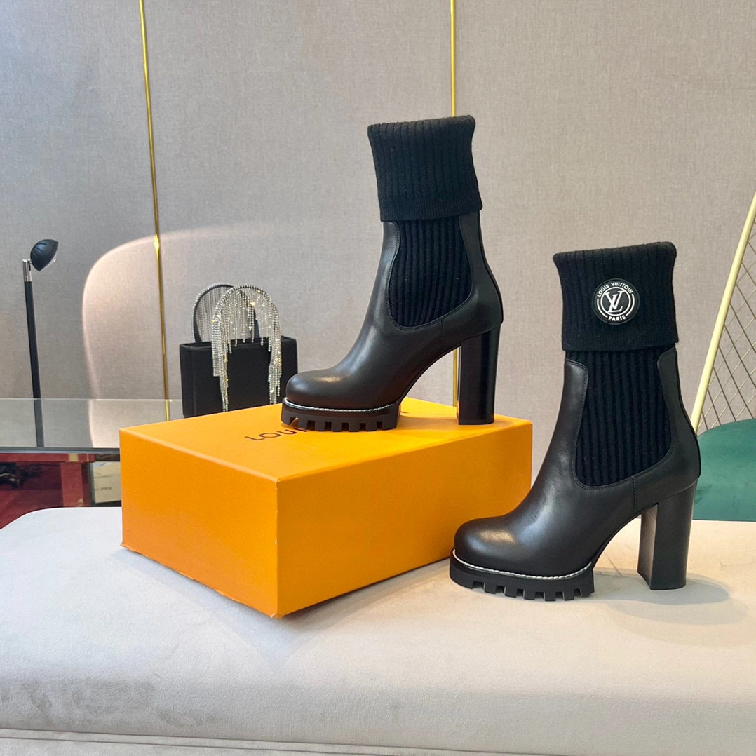 &coco -Star Trail wool heel height ：9.5cm， Base thickness 2cm Calfskin item:B-X198J2109